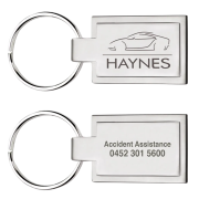 Classic Metal Rectangle Keyrings