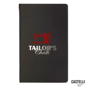Embossed Stitched Ruled Medium Card Cover Notebooks