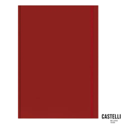 Company branded A4 Matra Classic Ruled Notebooks available in Ruby Red from Total Merchandise