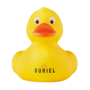 Custom printed Plastic Toy Ducks in yellow from Total Merchandise