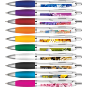 Printed Contour Ballpen can feature your branding in stunning full colour