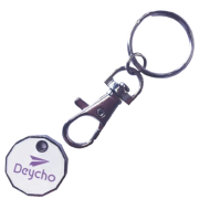 Custom Printed Trolley Coin Token Keyrings with Your Logo from Total Merchandise