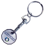 Promotional Trolley Coin Keyring Printed with Your Logo from Total Merchandise