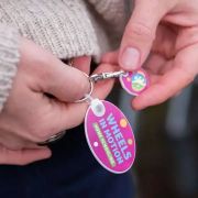 Recycled Plastic Oval Combo Trolley Coin Keyfobs