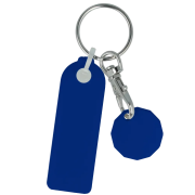 Customised trolley coin keyrings for shops