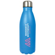 Promotional 750ml Stainless Steel Water Bottles in Blue Printed with a Logo by Total Merchandise