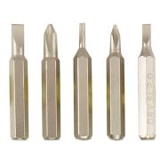 Each of these promotional screwdrivers features 8 interchangeable bits.