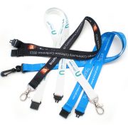 Logo printed CMYK Heat Transfer Lanyards from Total Merchandise