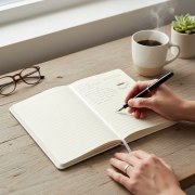 Lifestyle image of the A5 Polar Notebooks by Total Merchandise