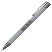 Crosby Gunmetal Soft Touch Ballpens in Gunmetal/Light Grey