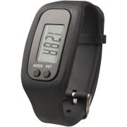 Branded Pedometer Fitness Trackers in Black