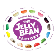 Jelly Bean Factory Flavour Options for Custom Branded Eco Kraft Cubes with Jelly Beans
