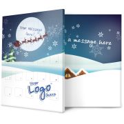 Sleigh Design Promotional Advent Calendars UK Printed with a Logo by Total Merchandise