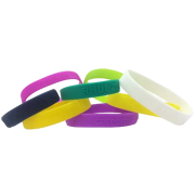 Corporate Branded Silicone Wristbands in a range of colours from Total Merchandise