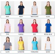 American Apparel Ladies Fine Jersey T-Shirts