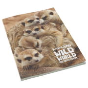 Promotional A4 Perfect Bound Notepad in white printed with full colour on cover by Total Merchandise