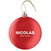 Promotional Elliptical Christmas Baubles Printed with your Company Logo