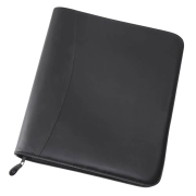 Customisable A4 Bourton Ring Binders in Black printed with your company logo from Total Merchandise