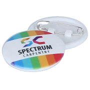 Promotional 25mm Circle Plastic Button Badges for Events