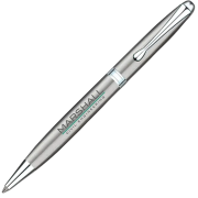 Printed Vienna Twist Stainless Steel Ballpen for promotional giveaways