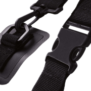 Close-up shot of clasps/fittings on Waterproof Dry Bag Straps from Total Merchandise