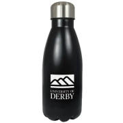 500ml Metal Single Walled Bottles in Black