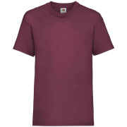 Custom printed Fruit of the Loom Childrens Valueweight T-Shirts in Burgundy from Total Merchandise