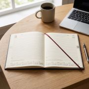 Lifestyle image of the Quarto Daily Colombia Diaries with Cream Paper by Total Merchandise
