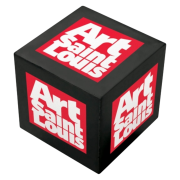 Promotional Small Stress Cubes in Black branded with your logo from Total Merchandise