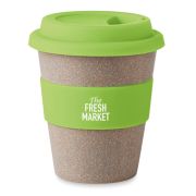 Reusable travel cup in green
