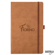 Personalised Ivory Tucson Medium Ruled Notebooks in Chestnut from Total Merchandise