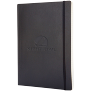 Branded Moleskine Soft Cover Ruled XL Notebook in Black by Total Merchandise