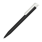Promotional Super Hit Bio Ballpen in Black with branded design by Total Merchandise