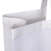 Close up image of our Custom branded 10oz White Canvas Tote Bags available from Total Merchandise
