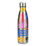 All Over Print Metal Bottle in Silver