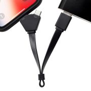 Printed charging cable with Micro USB and Type-C connectors
