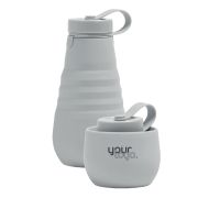 Promotional Stojo Folding Water Bottles in Cashmere from Total Merchandise