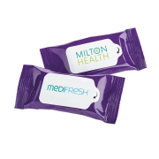 Promotional 10 Wet Wipes Pocket Sized Pack with your Logo