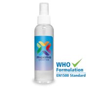 Logo printed 120ml Hand Sanitisers with your design on the label from Total Merchandise