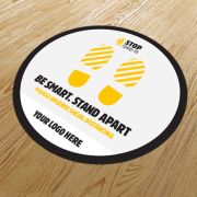Custom Printed Keep Your Distance Anti-Slip Floor Stickers from Total Merchandise
