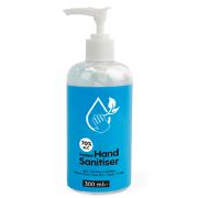 300ml Pump Action Hand Sanitiser With Plain Stock Label From Total Merchandise