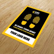Custom Printed Social Distancing Anti-Slip Floor Stickers from Total Merchandise