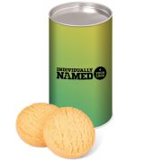 Branded Mini Shortbread Biscuit Tins Printed with Individual Names from Total Merchandise