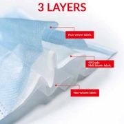 Disposable Face Mask with Layers of Non-Woven Fabric & 99 Grade Melt from Total Merchandise