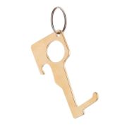 Promotional Contactless Keyrings Made from Brass from Total Merchandise