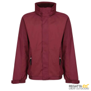 Personalisable Regatta Dover Jacket being worn by a model in Burgundy from Total Merchandise