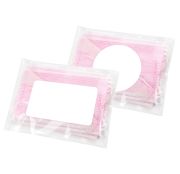 Set of 5 Children's Sized Face Masks in Pink with Printed Label from Total Merchandise