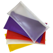 Custom printed PVC Pencil Cases in a selection of the colours available from Total Merchandise