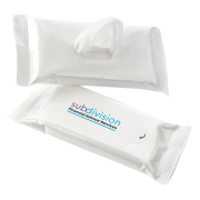 Custom Printed Antibacterial Wet Wipes (15 Pack) from Total Merchandise