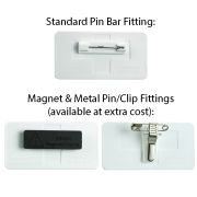 Fittings for Eco Antimicrobial Staff Name Badges from Total Merchandise